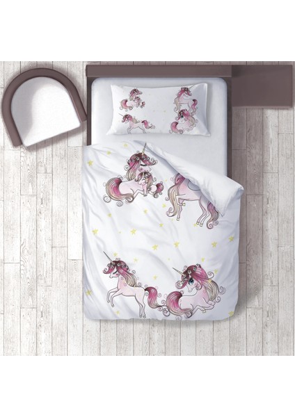 Dijital Baskılı 160CM x 220CM Çocuk Odası Nevresim Takımı Model 104