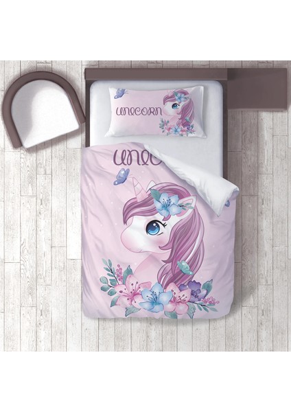 Dijital Baskılı 160CM x 220CM Çocuk Odası Nevresim Takımı Model 188