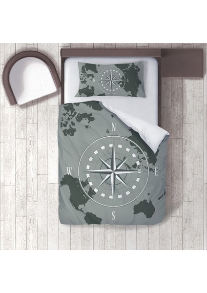 Dijital Baskılı 160CM x 220CM Çocuk Odası Nevresim Takımı Model 218