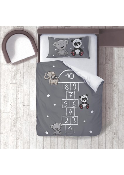 Dijital Baskılı 160CM x 220CM Çocuk Odası Nevresim Takımı Model 091