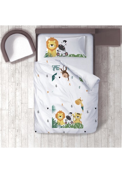 Dijital Baskılı 160CM x 220CM Çocuk Odası Nevresim Takımı Model 258
