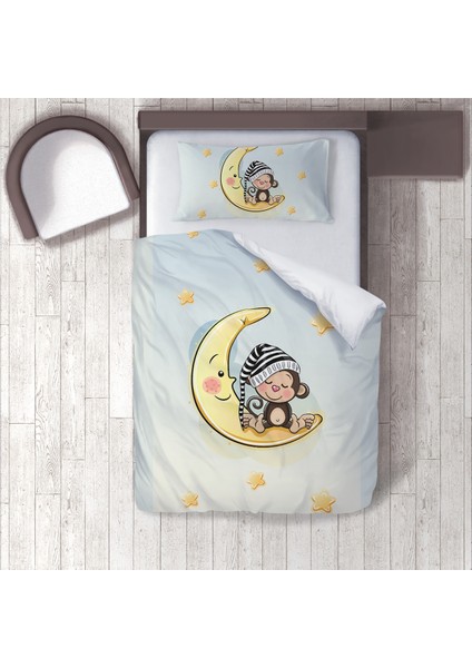 Dijital Baskılı 160CM x 220CM Çocuk Odası Nevresim Takımı Model 315