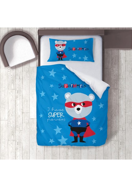 Dijital Baskılı 160CM x 220CM Çocuk Odası Nevresim Takımı Model 180