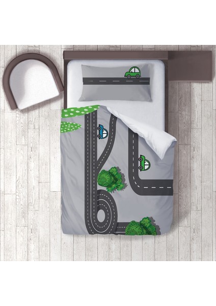 Dijital Baskılı 160CM x 220CM Çocuk Odası Nevresim Takımı Model 294