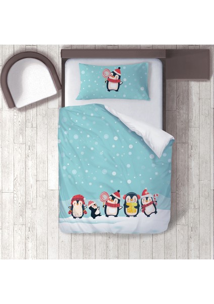 Dijital Baskılı 160CM x 220CM Çocuk Odası Nevresim Takımı Model 045