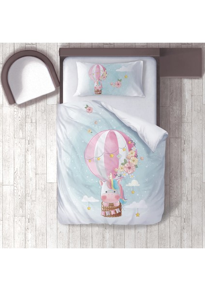 Dijital Baskılı 160CM x 220CM Çocuk Odası Nevresim Takımı Model 214