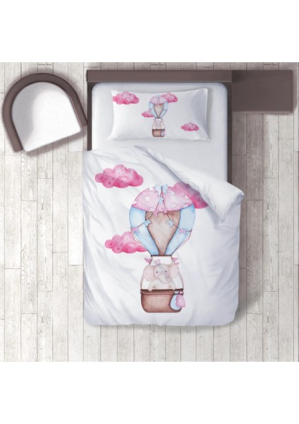 Dijital Baskılı 160CM x 220CM Çocuk Odası Nevresim Takımı Model 060