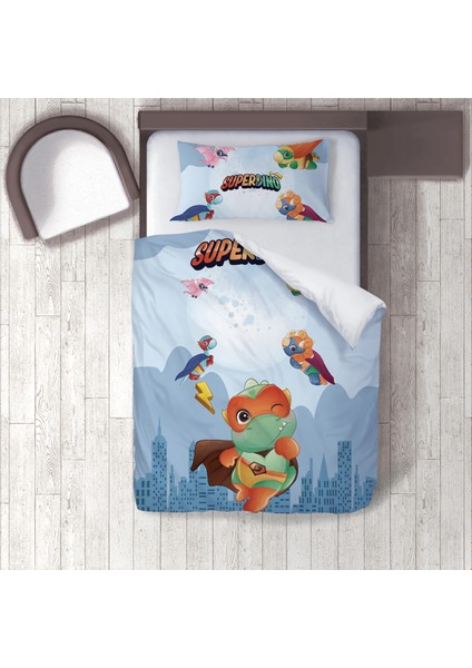 Dijital Baskılı 160CM x 220CM Çocuk Odası Nevresim Takımı Model 168