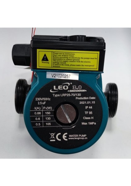 Lrp 25-70/130 220V 1 1/2'' Çıkışlı Üç Hızlı Sirkülasyon Pompası