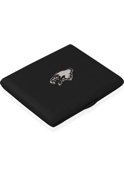 Siyah Kartal Temalı Metal Sigara Tabakası