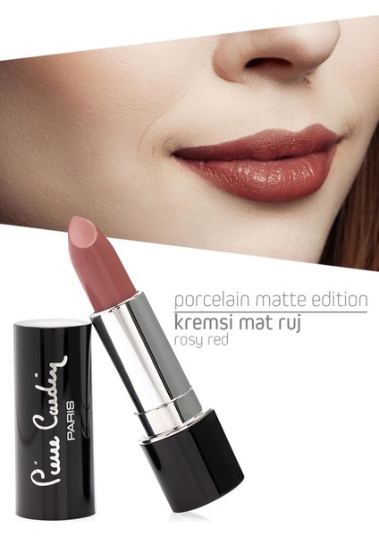 Porcelain Matte Edition Lipstick - Rosy Red -202