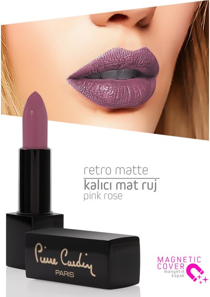 Retro Matte Lipstick - Pink Rose - 136 modelleri