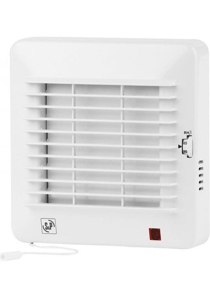Edm 100 Cr Debi 95 M³/h Pilot Lamba Otomatik Panjur Timer Mini Aksiyel Fan Agm Havalandırma Agmair Sp