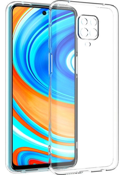 Xiaomi Redmi Note 9 Pro Kılıf Renksiz Şeffaf Silikon Kamera Korumalı Kks