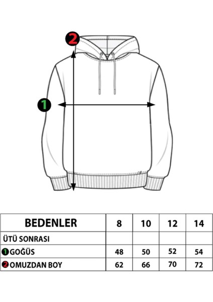 Kız Çocuk Kapüşonlu Kanguru Cepli Baskılı Sweatshirt fiyatları