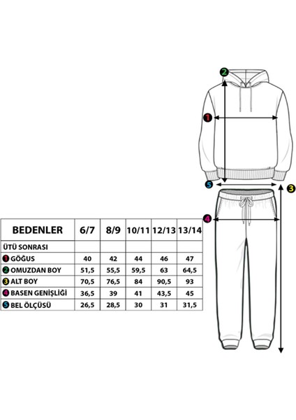 Erkek Çocuk Kapüşonlu Baskılı Eşofman Takımı fiyatları