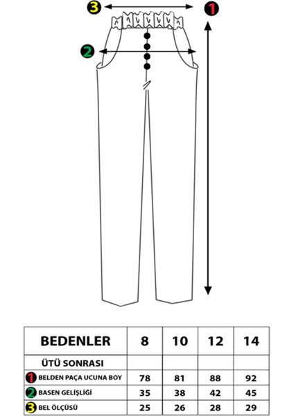 Kız Çocuk Beli Lastikli Kemer Detaylı Pantolon fiyatları