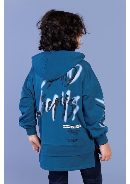 Erkek Çocuk Kapüşonlu Baskılı Sweatshirt fiyatları