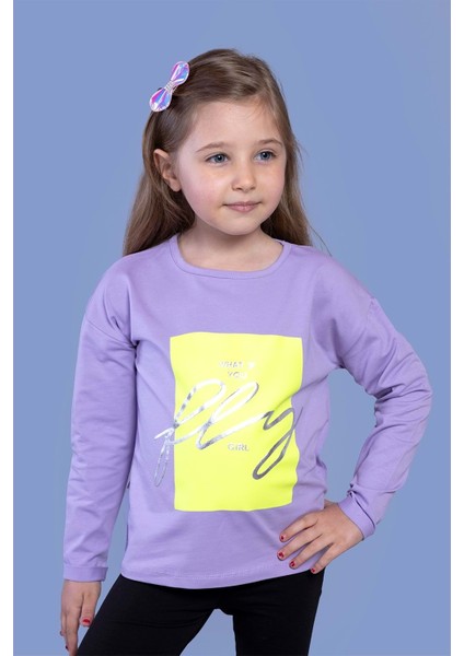 Kız Çocuk Baskılı Tişört