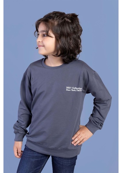 Erkek Çocuk Baskılı Sweatshirt