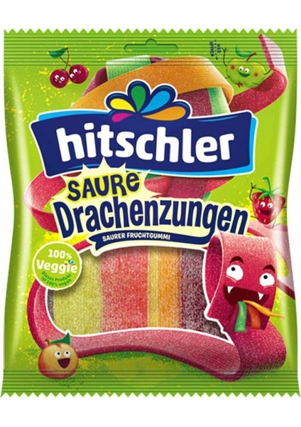 Hitschler Drachenzungen Saure 100% Vegan 125 gr