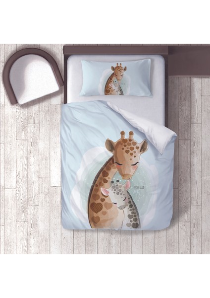 Dijital Baskılı 160CM x 220CM Çocuk Odası Nevresim Takımı Model 189