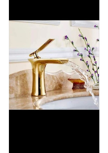 Şelale Lavabo Bataryası Gold