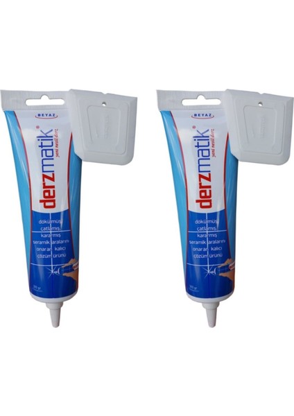 Beyaz Fayans Hazır Derz Dolgu Antibakteriyel 380 gr 2'li Kolay Uygulama