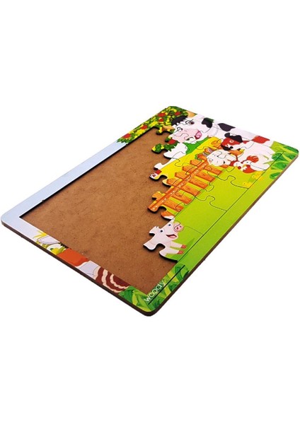 Woodylife Çiftlik Hayvanları 35 Parça Puzzle Yapboz Eğitici Çocuk Oyuncak fiyatları