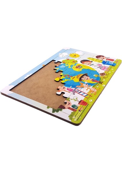 Woodylife Dünya ve Gezegenler 35 Parça Puzzle Yapboz Eğitici Çocuk Oyuncak fiyatları