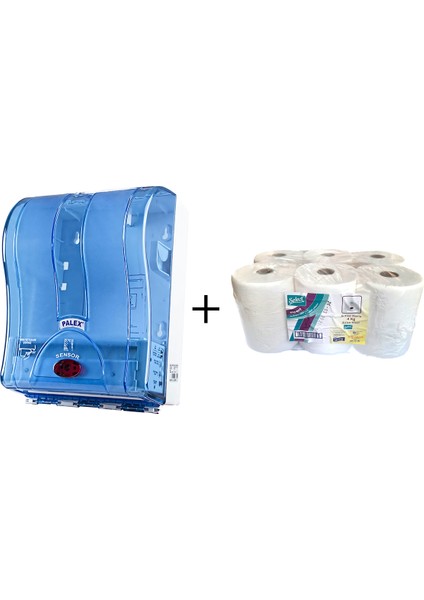 Prestij Otomatik Havlu Dispenseri 21 cm + Select Hareketli Havlu 21 cm 4 kg 6 Lı