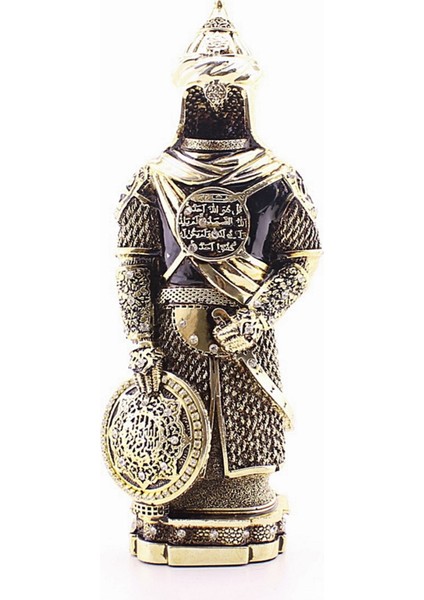 Zırhlı Cevşen Ayetli Asker Gold Biblo 3 Boyutlu Küçük Boy 24 cm