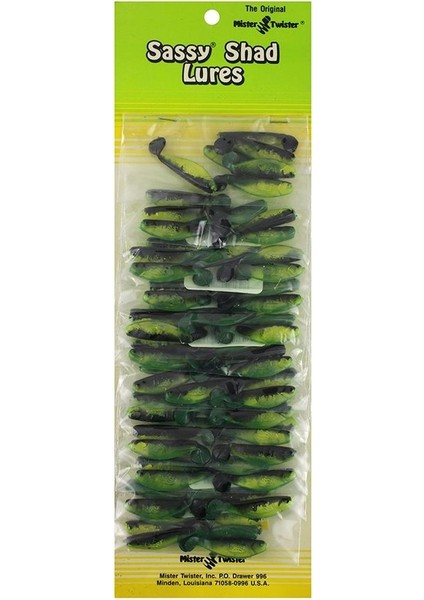 Shad Lures Yeşil Silikon Set 72 Adt