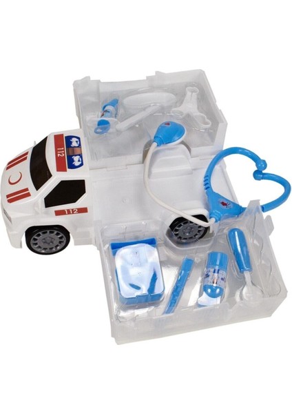 King Toys Ambulans Araçlı Çantalı Ilk Yardım Seti