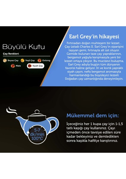 Büyülü Kutu Earl Grey Dökme Çay indirimleri