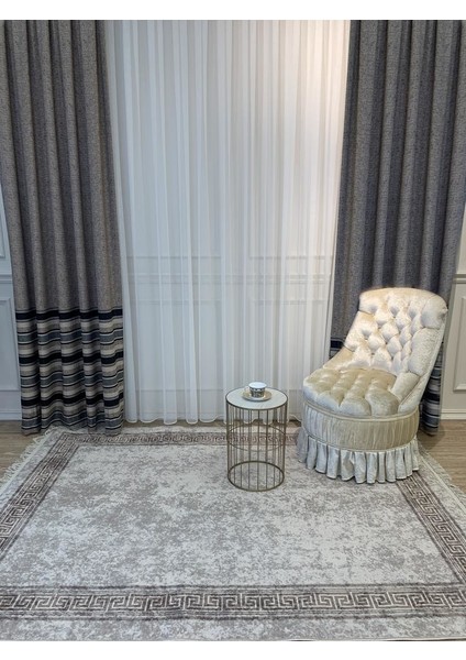 Lorin Şönil Görünüm Lateks Kaymaz Taban Leke Tutmaz Saçaklı Modern Halı modelleri