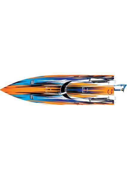 Spartan Rc Tekne 6s High Performance Race Boat Rtr Tqi & Tsm Turuncu