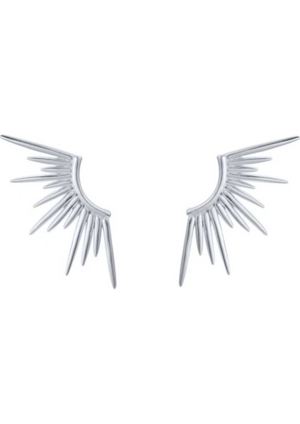 Mini Güneş 925 Ayar Gümüş Küpe Altın Rengi fiyatları