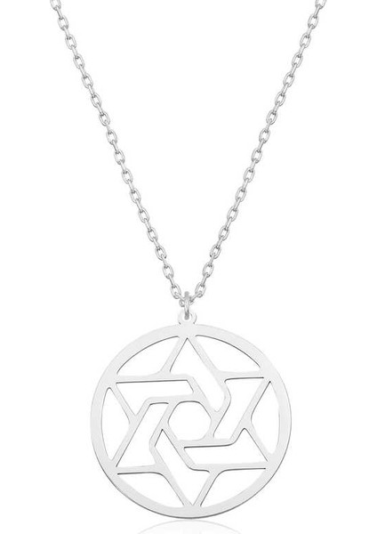 Gümüş Çember Bayan Kolye