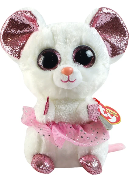 Beanie Boo Nina Balerin Beyaz Fare 15 Cm.