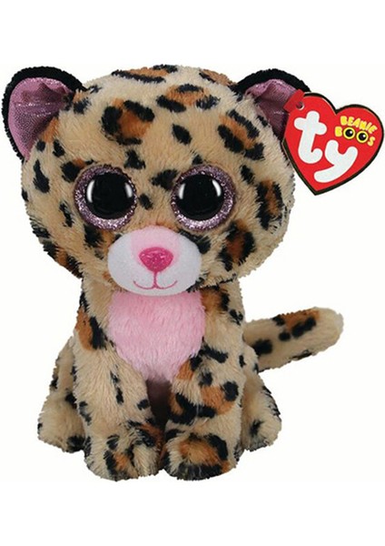 Beanie Boo Livvie Pembe Leopar 15 Cm.