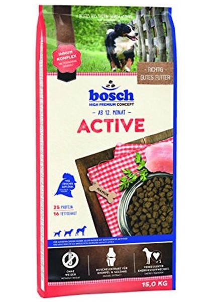 Active Yüksek Enerjili Yetişkin Köpek Maması 15 kg