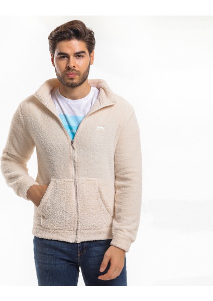 SALMA I Erkek Polar Kırık Beyaz