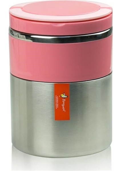 2 Katlı Yemek Termosu Pembe