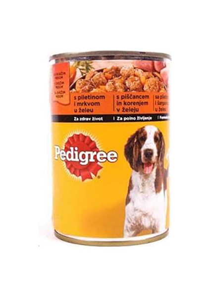 Pedigree Tavuk ve Havuçlu Yetişkin Köpek Konserve Maması 6X400 gr