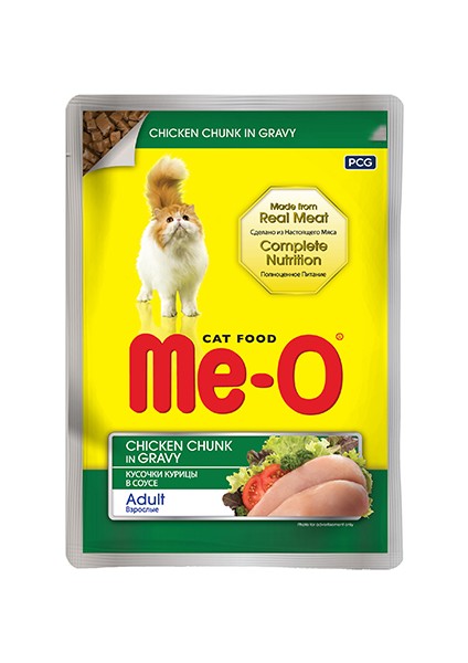 Meo Tavuklu Kedi Pouch Konservesi 6X80 gr