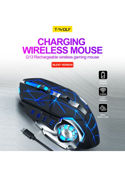 Kablosuz Q13 2.4g Tip Mouse (Yurt Dışından)