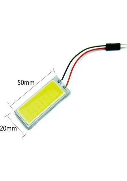 Oto Tavan Lamba Cob Ledli Power Metal 3.2x1.6cm Beyaz fiyatları