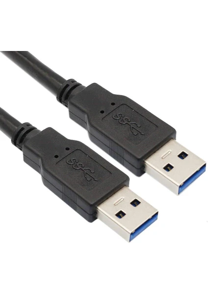 30 cm 2 Ucu USB 3.0 2 Ucu Erkek Kablo Hızlı Veri Aktarımı