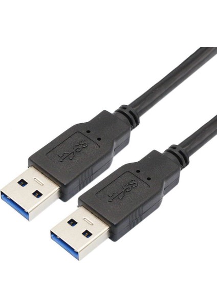 30 cm 2 Ucu USB 3.0 2 Ucu Erkek Kablo Hızlı Veri Aktarımı